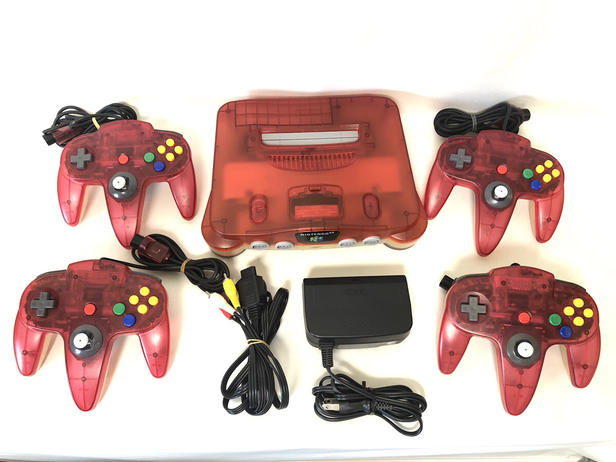 Nintendo 64 console N64 Region Free Smash Brothers Mario Kart include