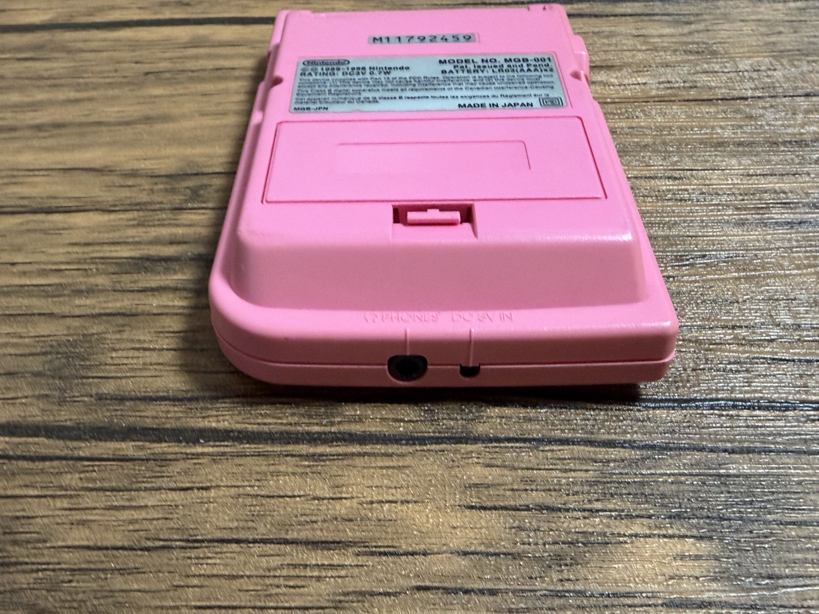 Nintendo Game Boy Pocket Pink MGB-001 Console Untested Japan