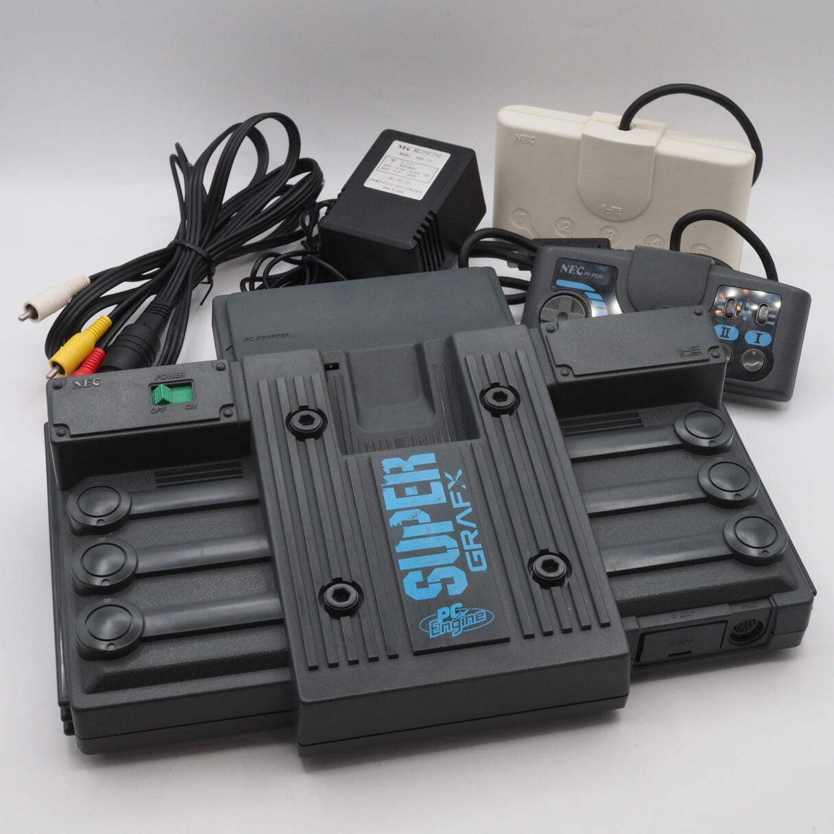 NEC PC Engine SUPER GRAFX Console system PI-TG4 W/ Multi tap Tested NTSC-J