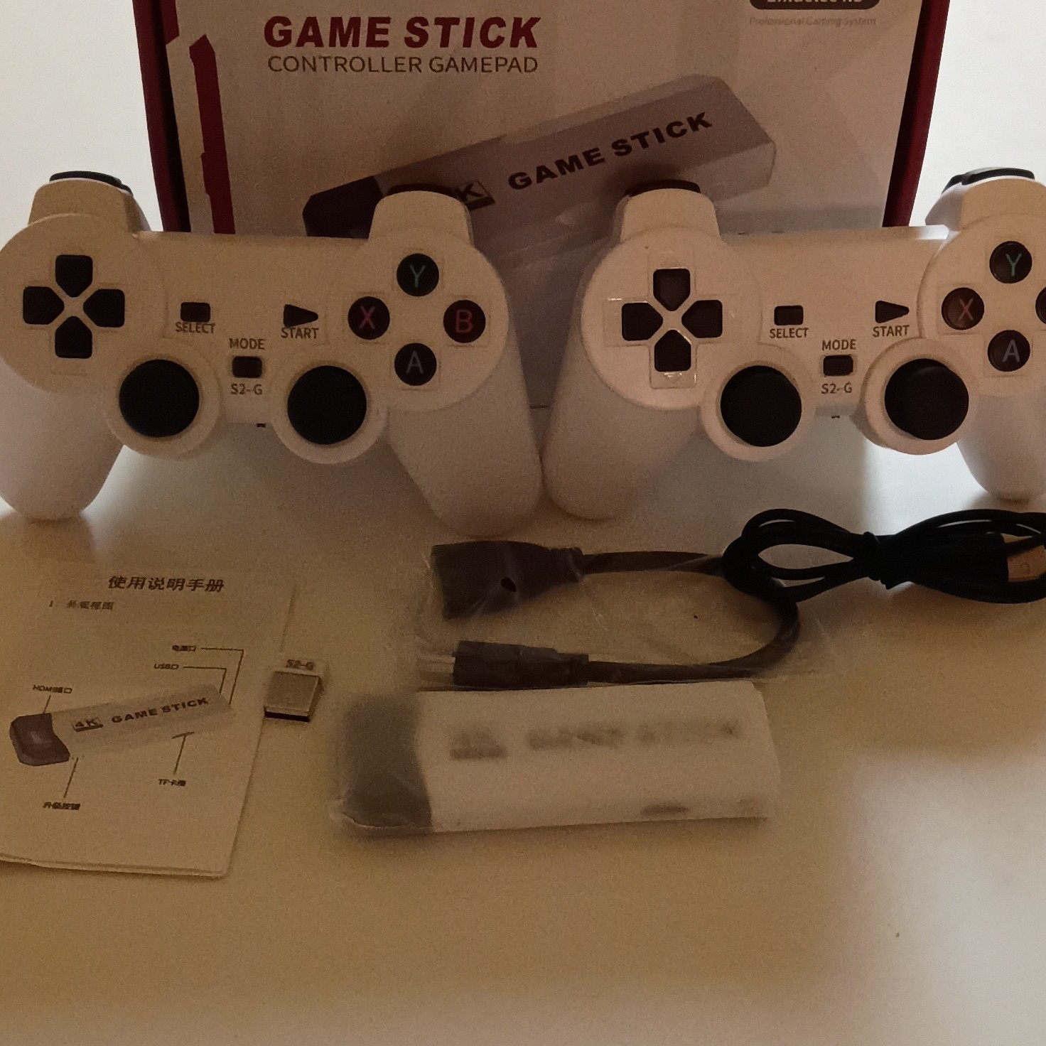 SJGAM M2 Microconsole Game Stick 4K UHD HDMI w/ 2 Wireless Controllers