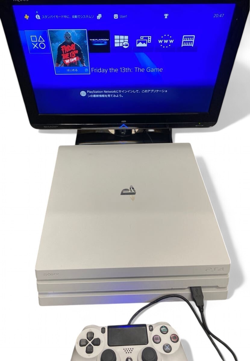 Sony PlayStation4 PS4 Pro CUH-7200BB02 Glacier White 1TB Japan ver New/Used