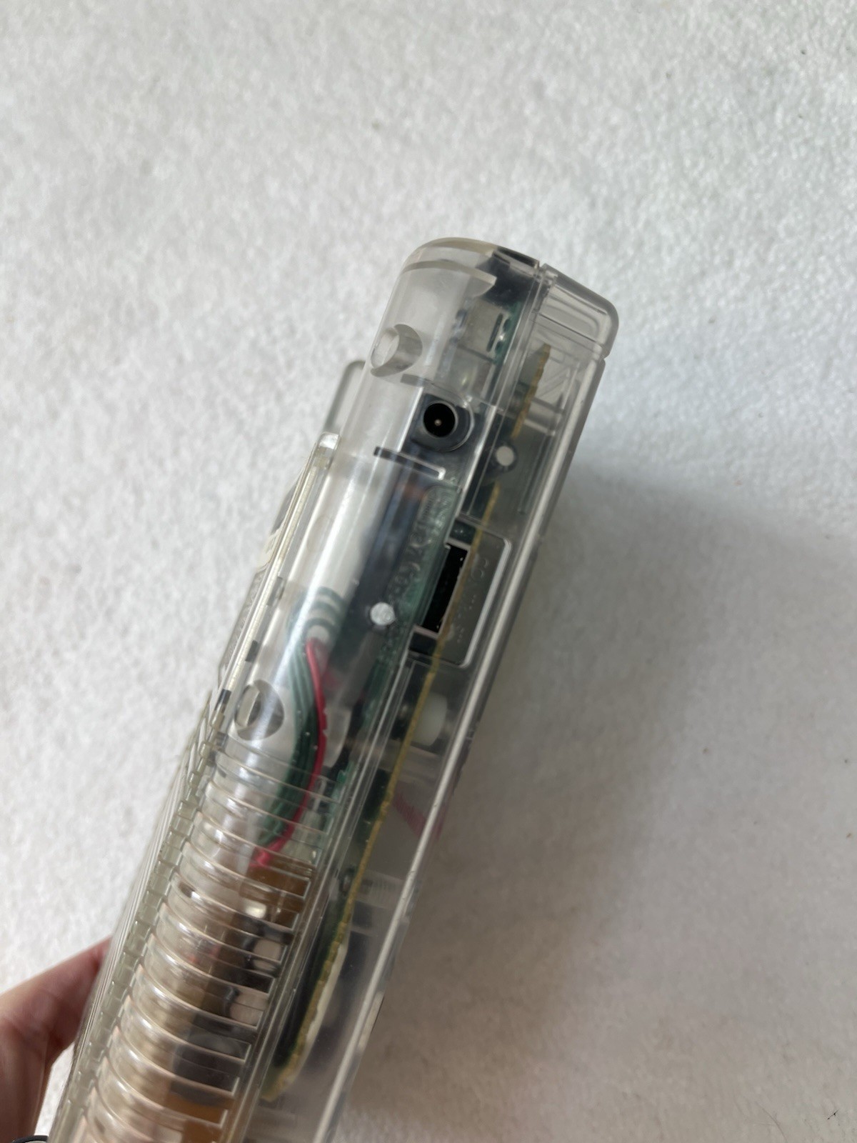 Nintendo Game Boy Transparent Clear Classic Handheld Console *TESTED WORKS*