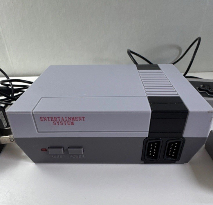 Entertainment System Console Gray Black, 2 Controllers, AV Cable, Power Adapter