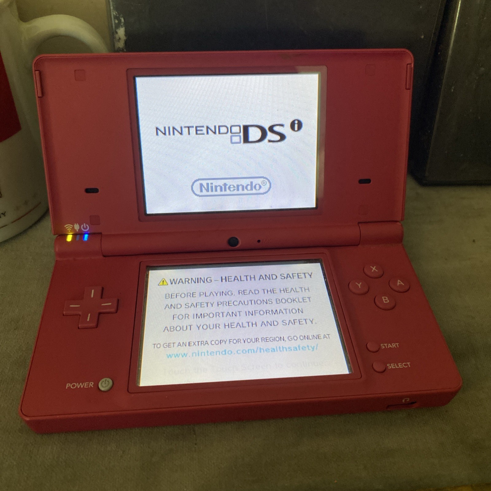 Nintendo DSI Matte Hot Pink System + Charger + 3 Games