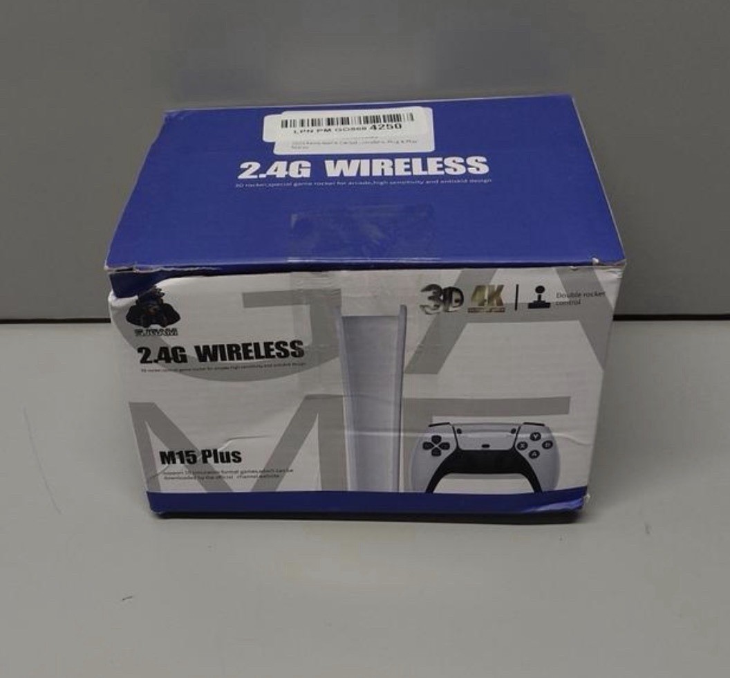 Retro Game Console 20000+ Games 4K HDMI Stick 2 Wireless Controllers Plug Play