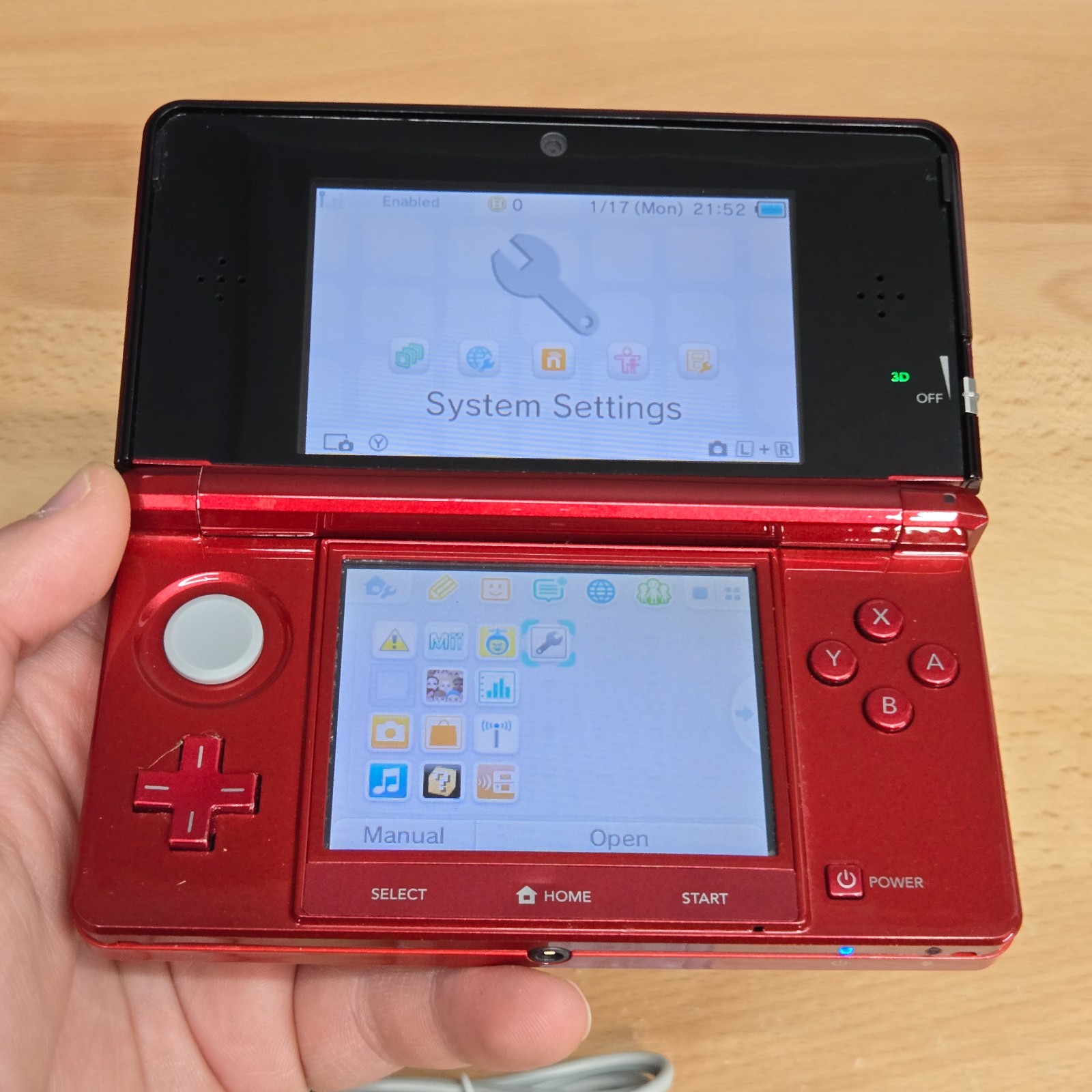Nintendo 3DS – Red Console – USA English