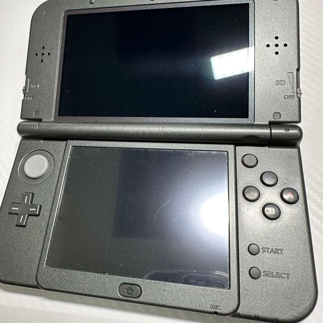 New Nintendo 3DS LL Metallic Black Console w/Cover Japan Tested 6503