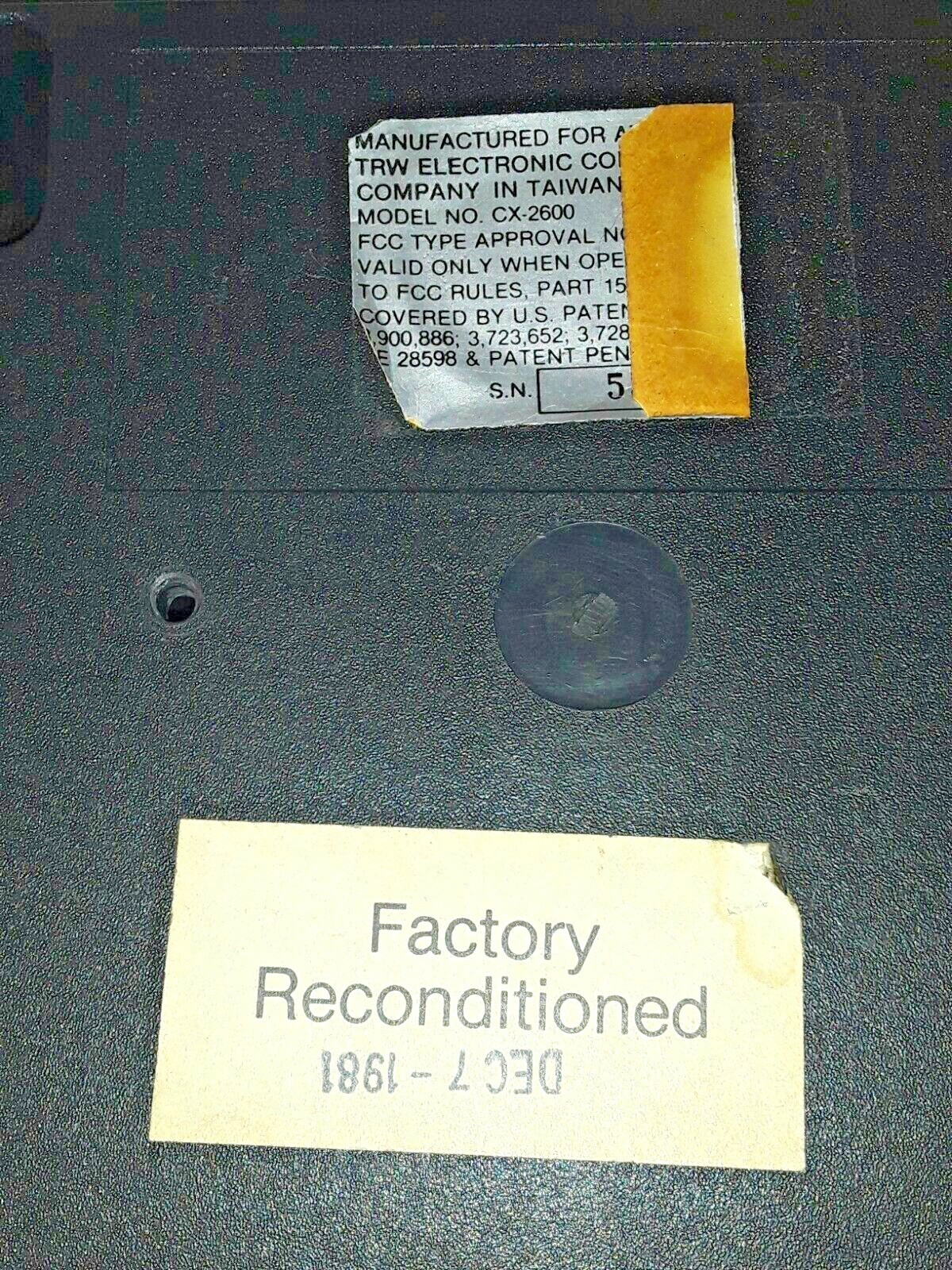 *** CHROME SWITCHES FACTORY RECONDITIONED Atari 2600 Console System CX2600 SIXER