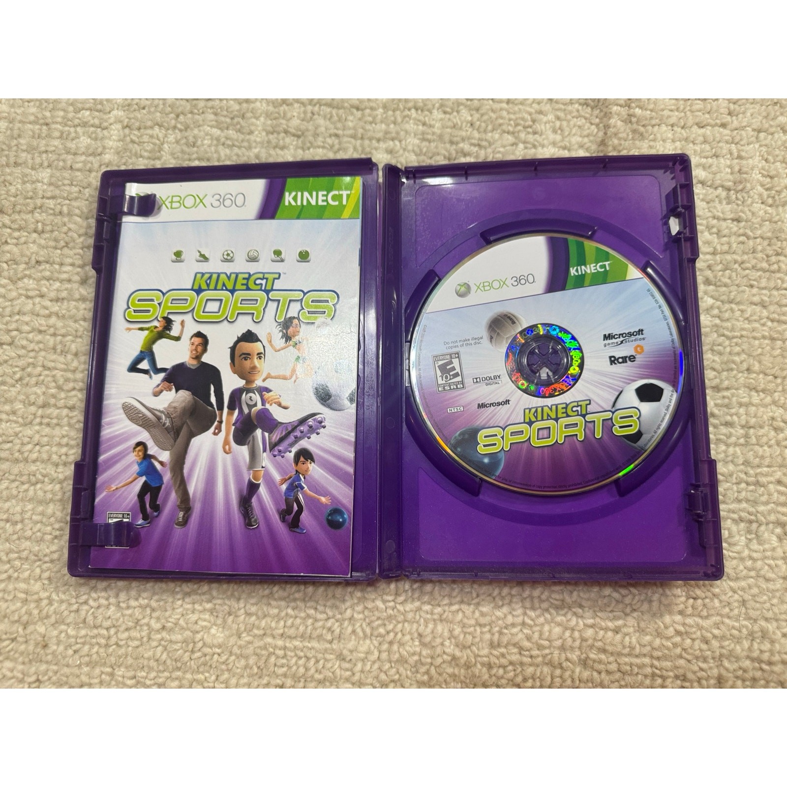 Halo 4 Xbox 360 Bundle – With Wireless Controllers, Kinect, Game. Tested – Works