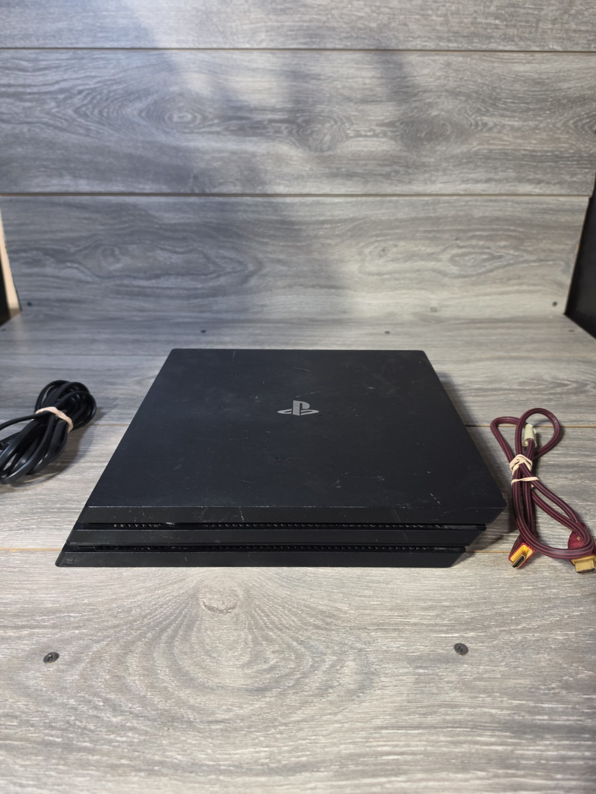Sony PlayStation 4 Pro 1TB Black PS4 Console & Cables – CUH-7015B – Tested