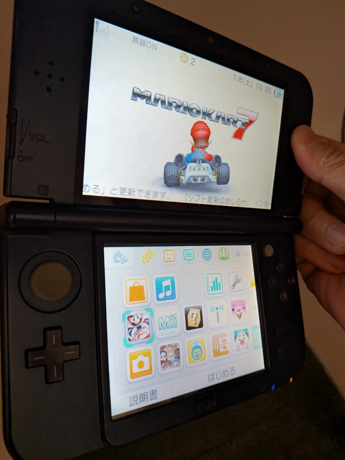 【Excellent5】Nintendo NEW 3DS LL XL Blue Handheld Used Game Console From Japan