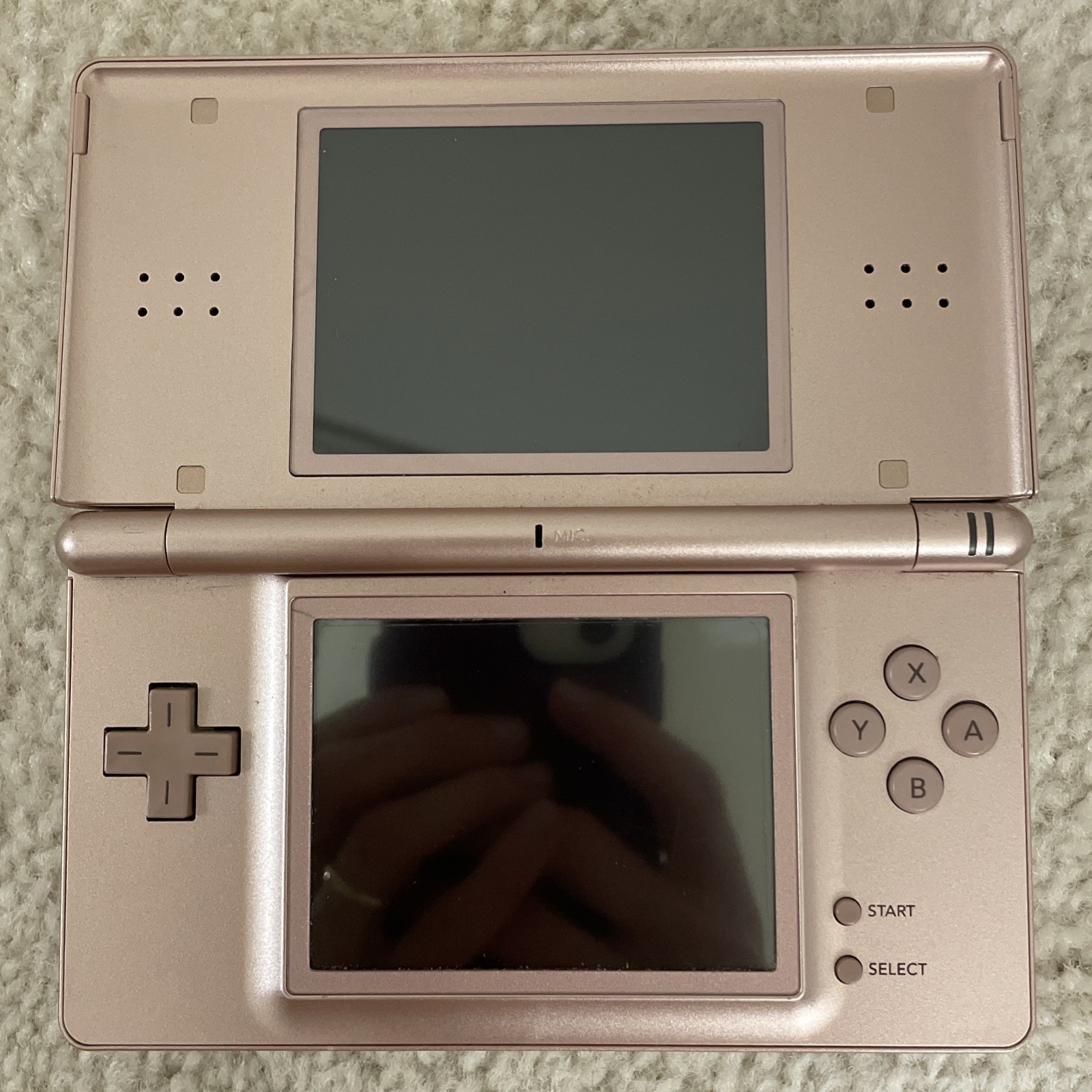 Nintendo DS Lite Handheld Console – METALLIC ROSE GOLD – w/ Slot And GAME!