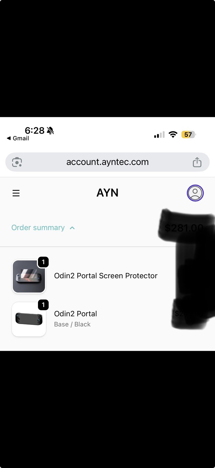 Odin 2 Portal Base 8GB RAM, 128GB Storage, Grip Sticks and Protective Glass