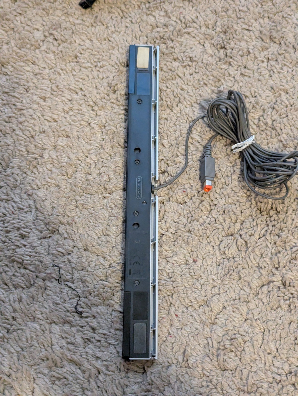 Nintendo Wii Console RVL-101 512MB Black with Cords and Sensor -NO REMOTE/GAMES