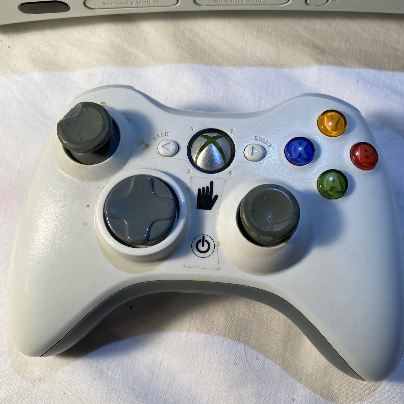 Microsoft Xbox 360 Pro 120GB Console White Bundle W/ Controllers No Wires Read