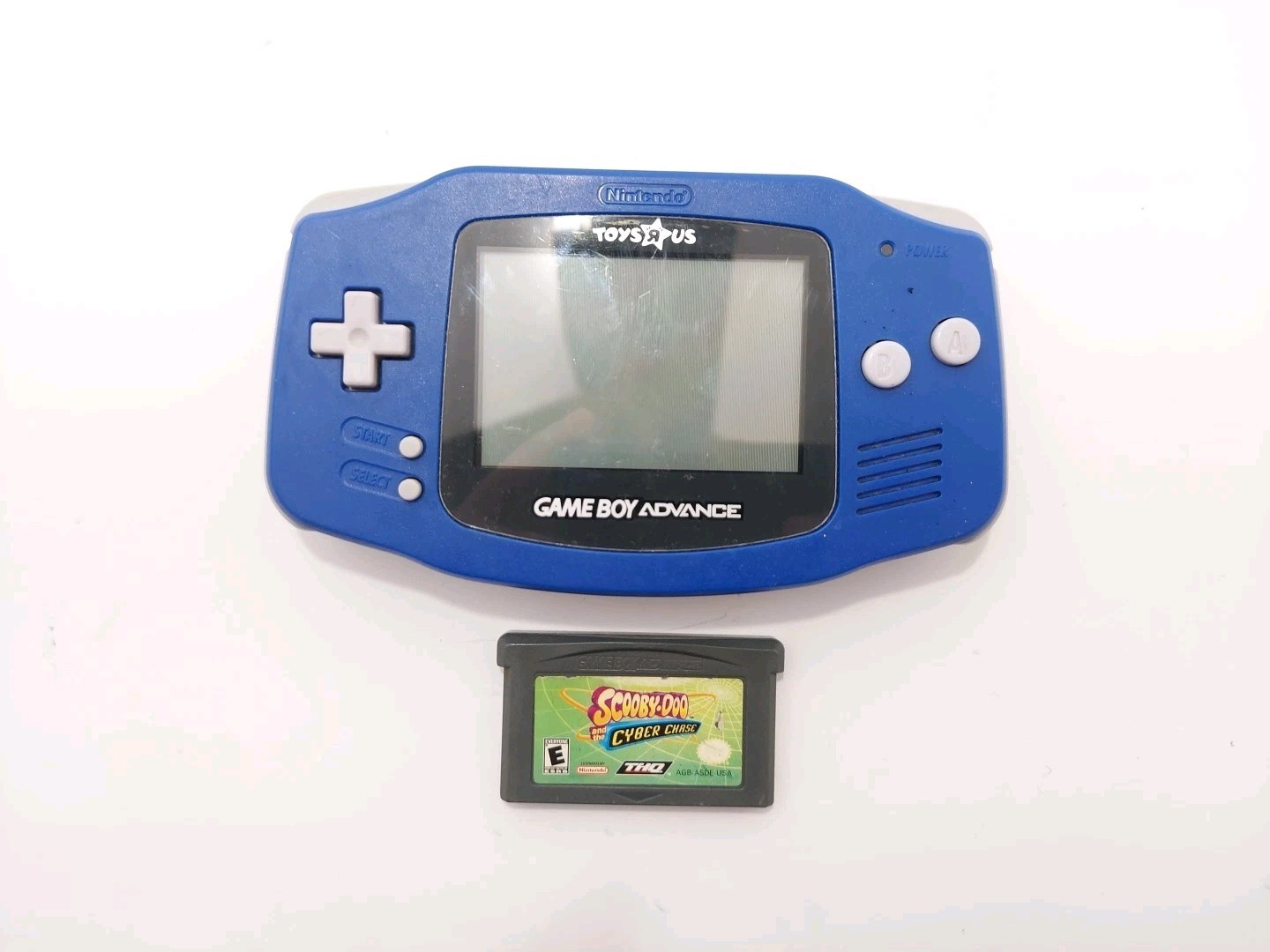 Game Boy Advance : Toys R Us Midnight Blue + Game Replaced Battery Door Tested