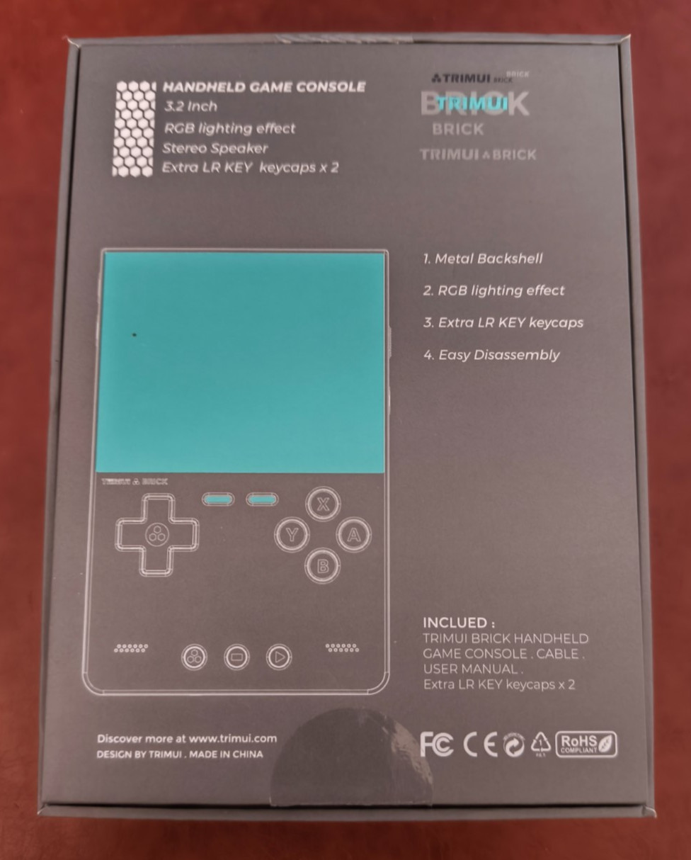 TrimUI Brick Black Retro Handheld Game Console with 64GB