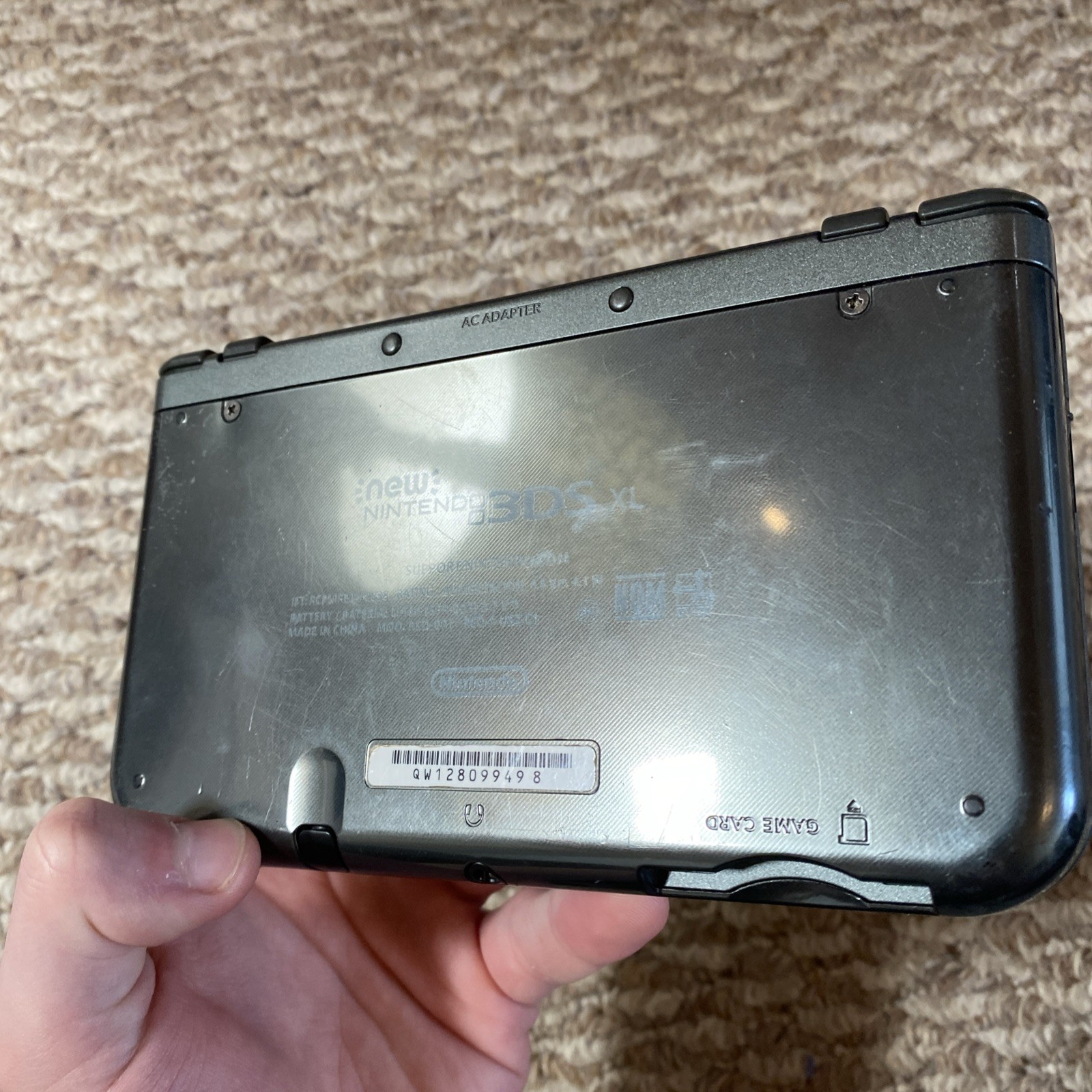 New Nintendo 3DS XL Metallic Black USA Top IPS With Charger