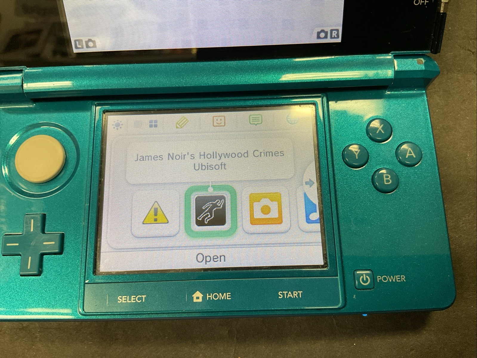 Nintendo 3DS Aqua Blue Handheld Console Fully Tested Teal Bundle W/ Game Used