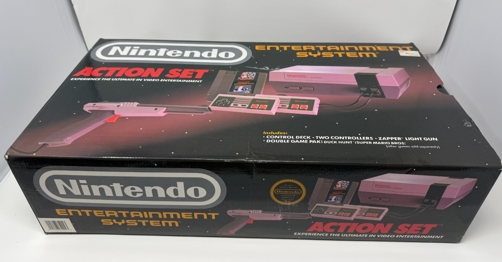 NES Action Set In Box + Super Mario Bros 2 and Mappy Land CIB Lot
