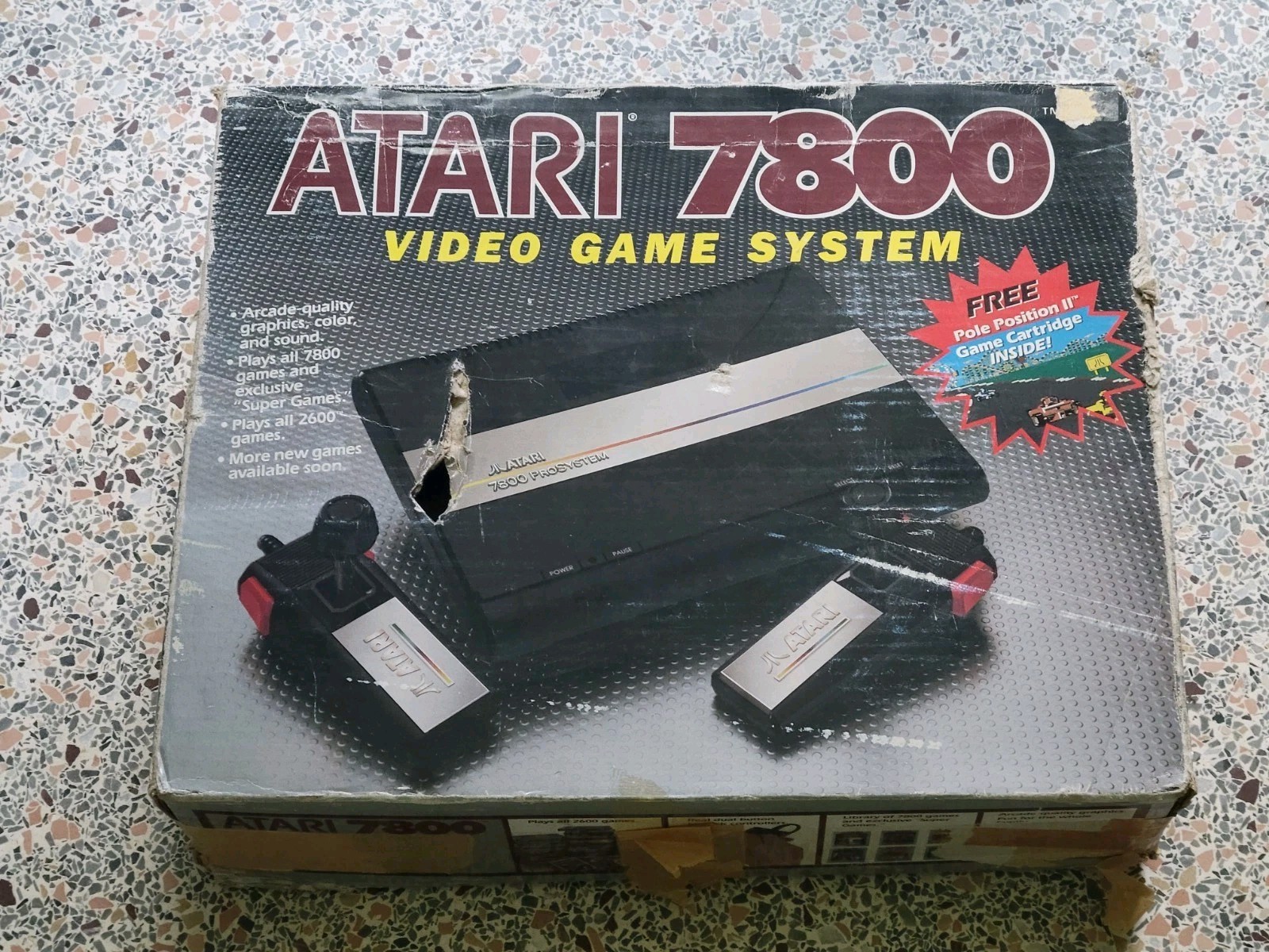 Atari 7800 ProSystem Console – Includes Game – Hardware Complete CIB