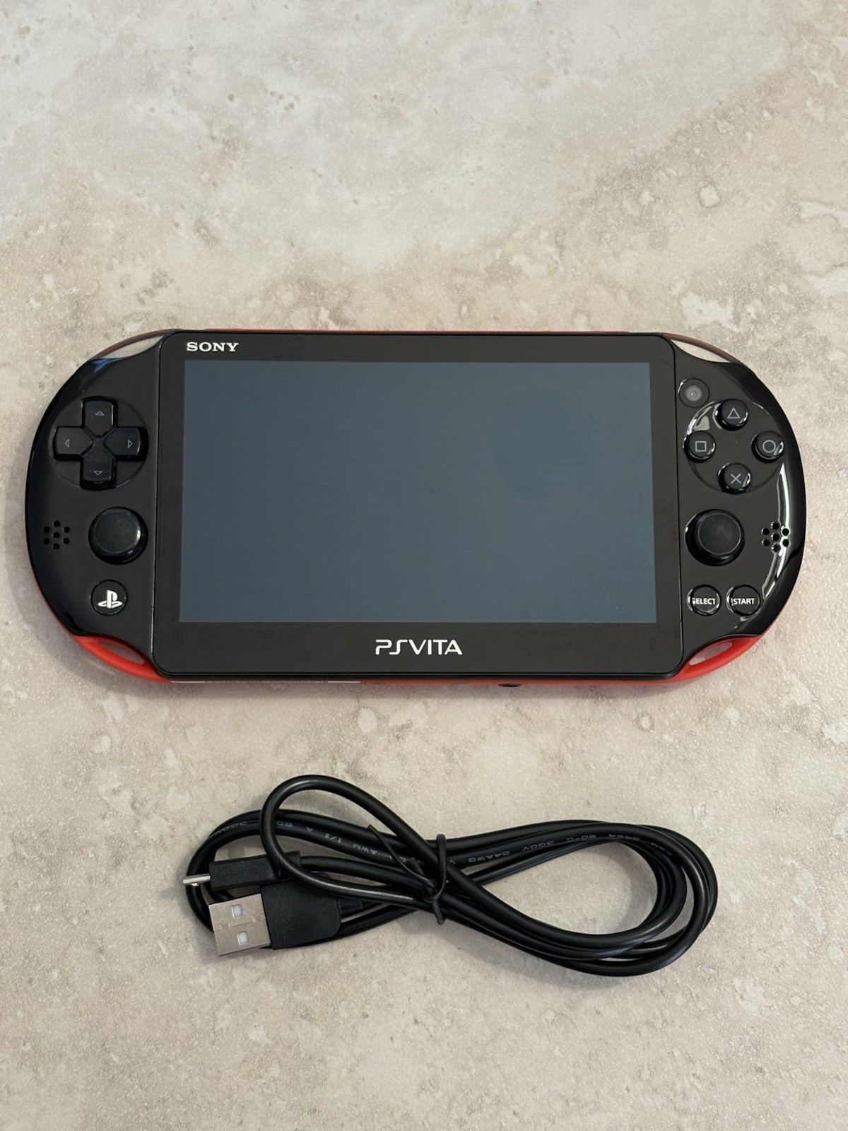 Sony PS Vita 2000 Slim PCH-2000 – Black Red – Near Mint Condition tested