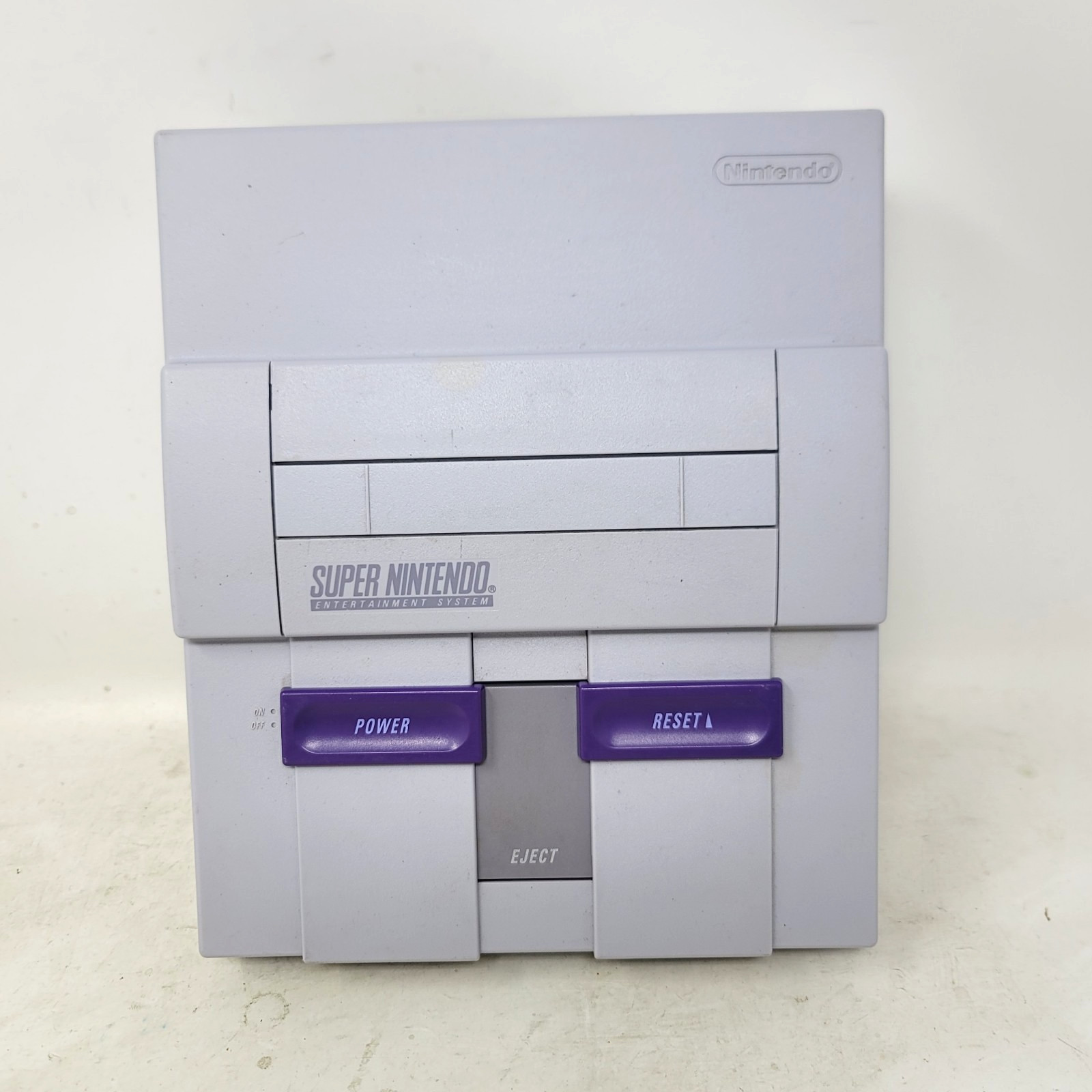 Super Nintendo SNES Console Gray W/ 1 OEM Controllers & Cords Tested Working