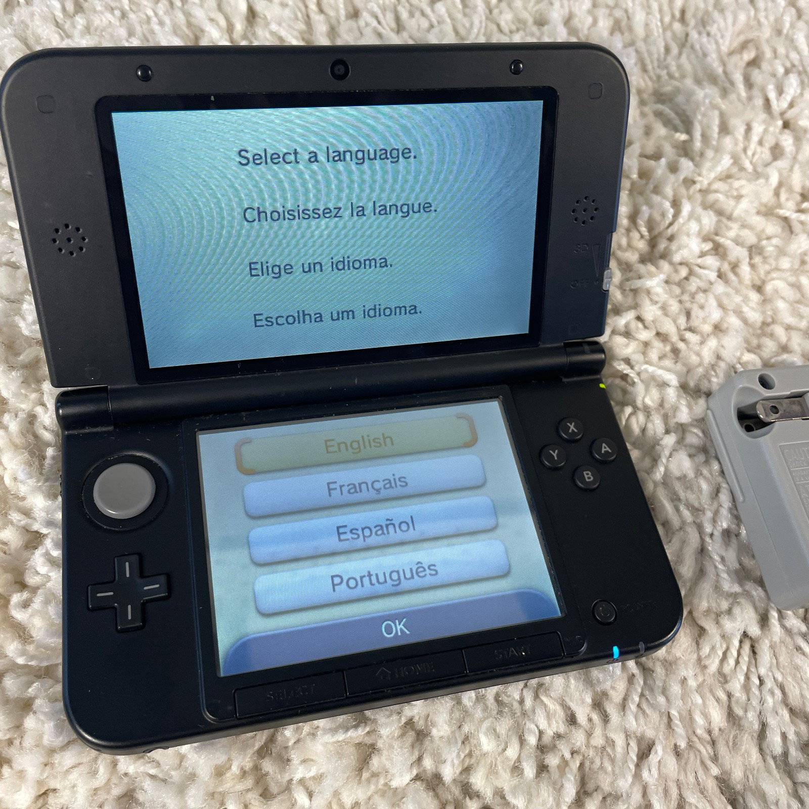 Nintendo 3DS XL Blue Black Handheld Console System SPR-001 Tested