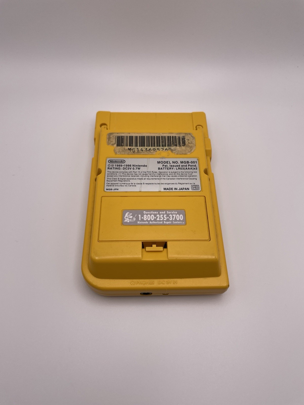 Nintendo Game Boy Pocket MGB-001 – Yellow – 100% OEM | TESTED | GREAT CONDITION