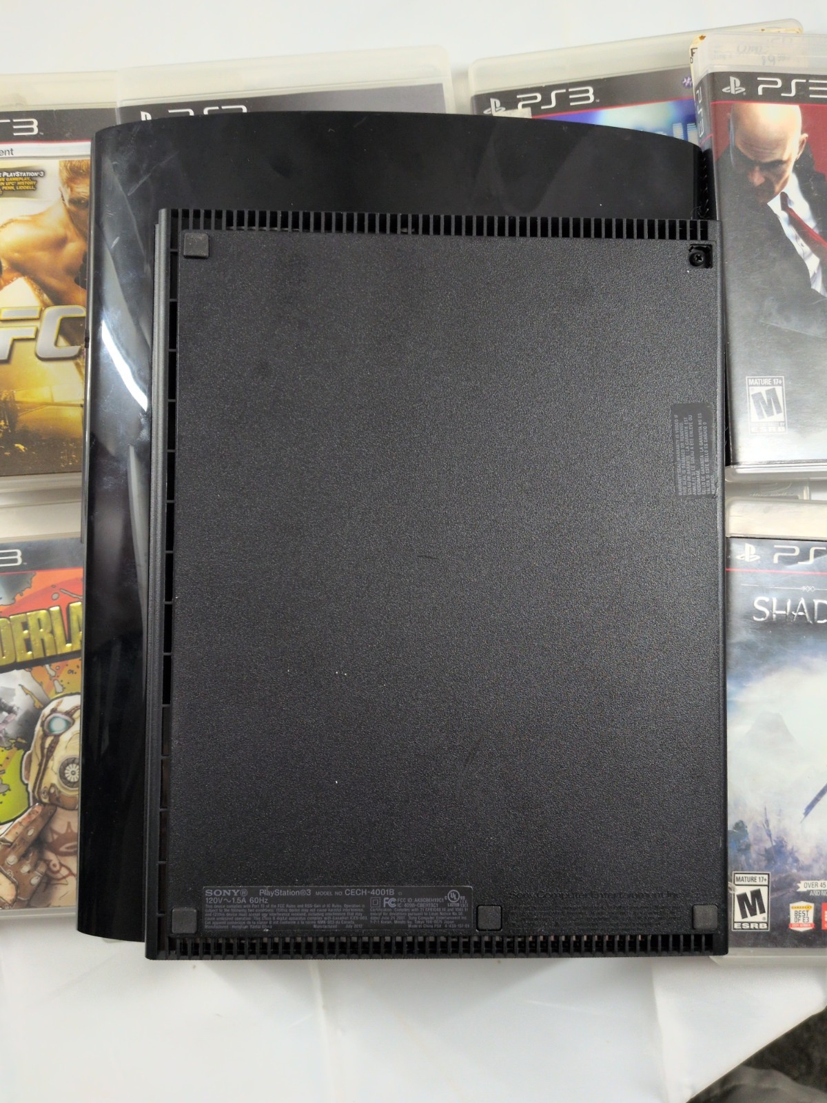 Sony PlayStation 3 250GB PS3 Super Slim CECH-4001B Black Tested 11 Games Bundle