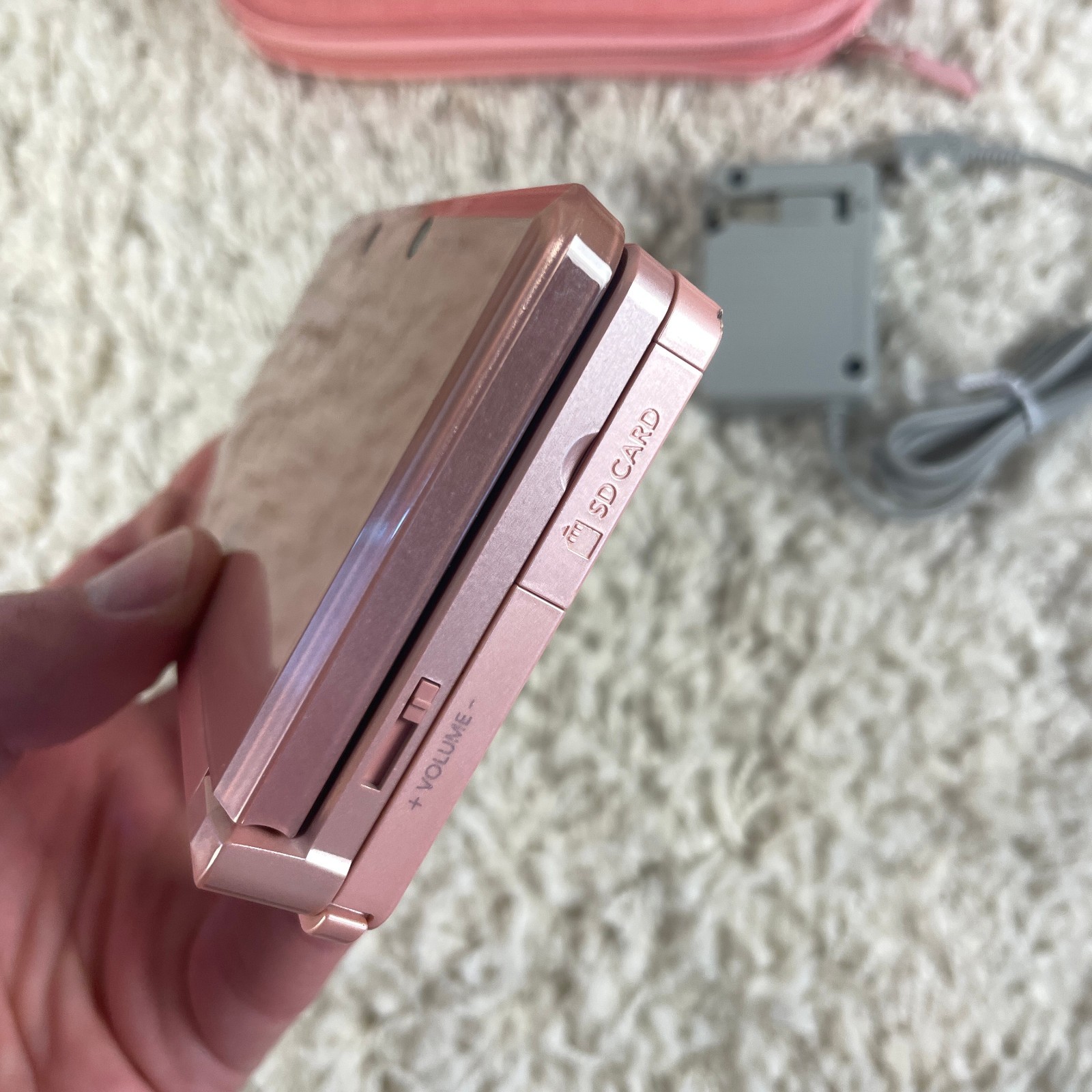 Nintendo 3DS Pearl Pink Handheld Handheld Console System CTR-001 Tested