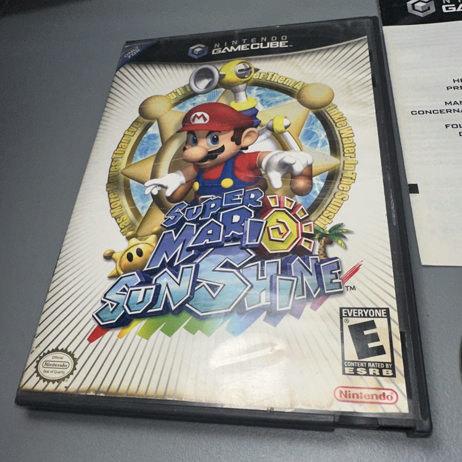 Super Mario Sunshine (Nintendo GameCube, 2002) Tested / No Manual Polished Disc