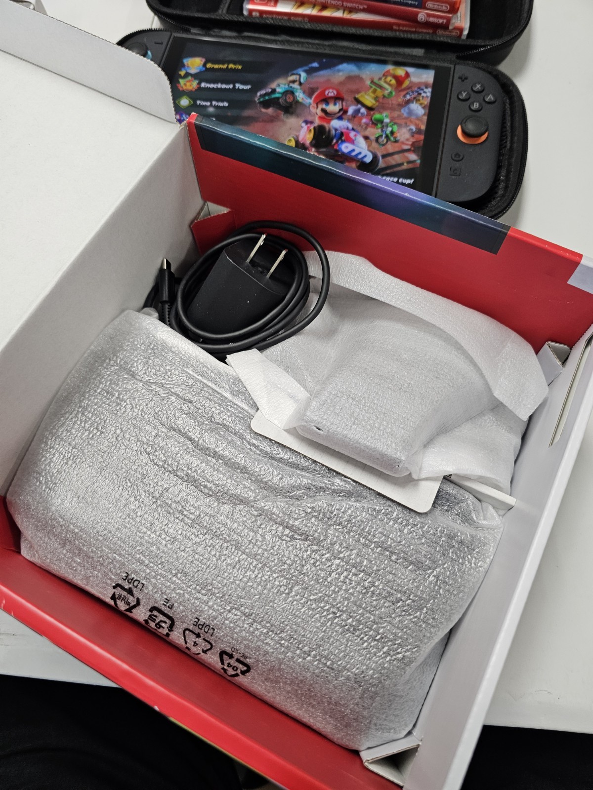 Nintendo Switch 2 Console Bundle w/ Dock, Joy-Cons, Mario Kart World, Case