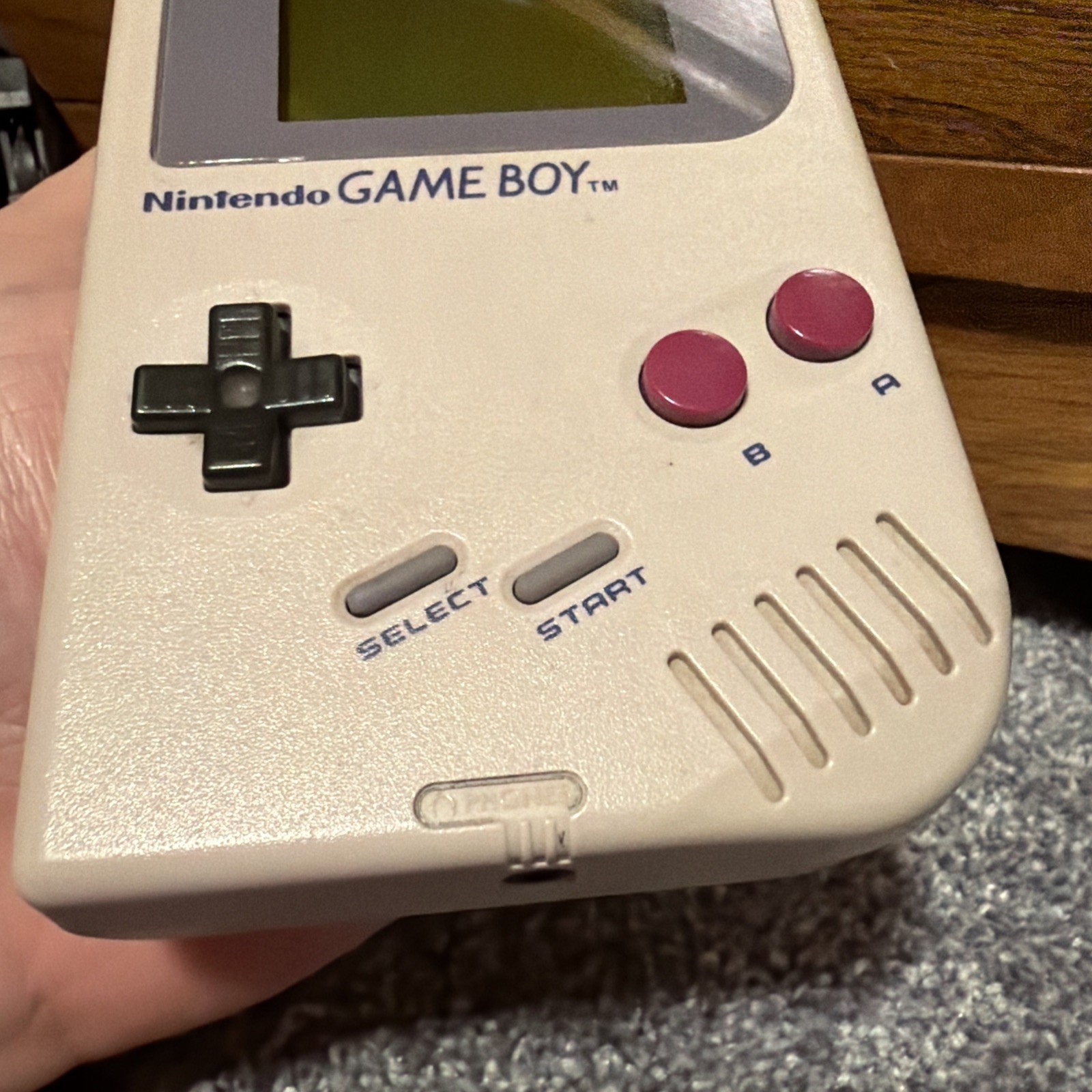 Original Nintendo Gameboy DMG-01 With OEM Carry Bag Working READ