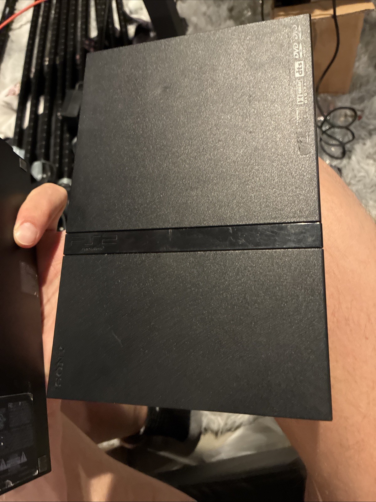 Sony PlayStation 2 Slim Black Console SCPH-70012 For Parts Only