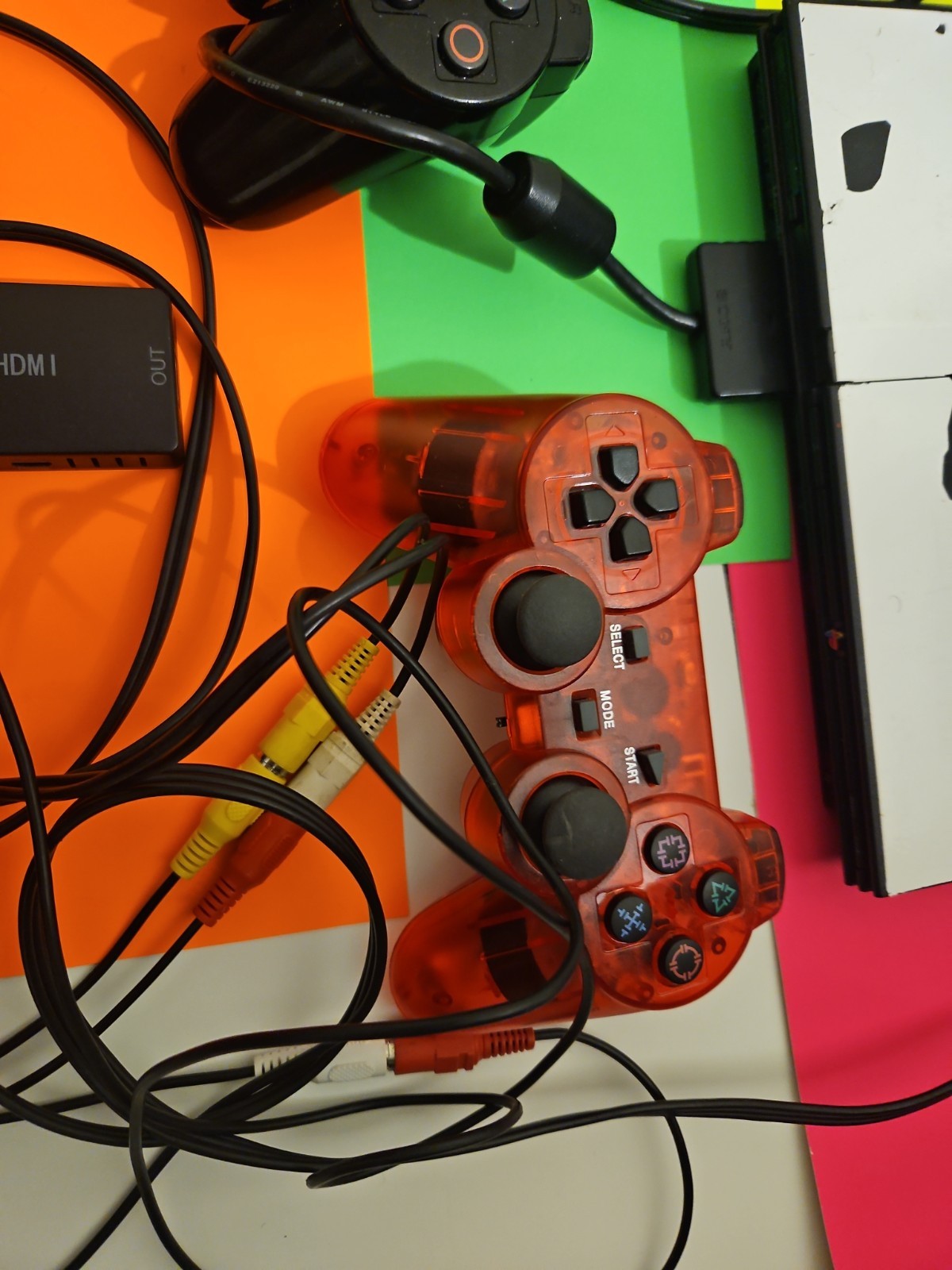 PS2 Slim Bundle*Console, Cords, 2 Controllers, 256MB Mem Card +++ TESTED