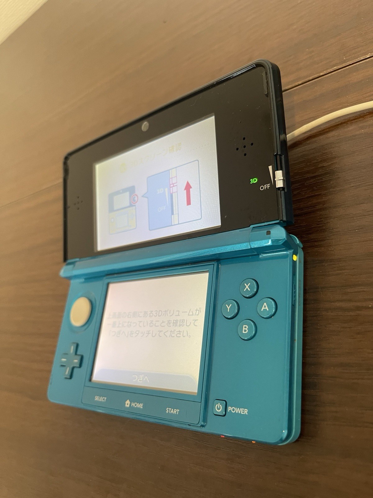 0334 Nintendo 3DS AQUA Blue Very Good TESTED 350g