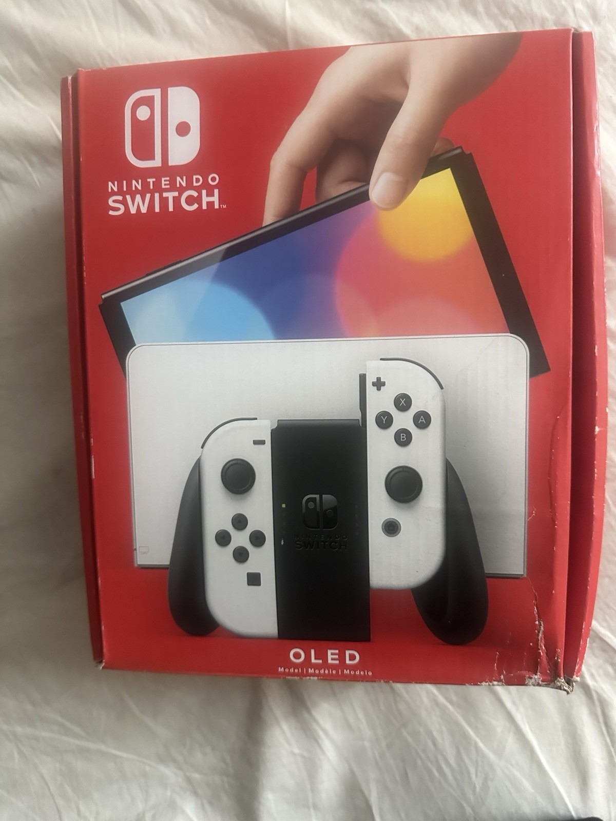 Nintendo Switch OLED Model HEG-001 Handheld Console – 64GB – White