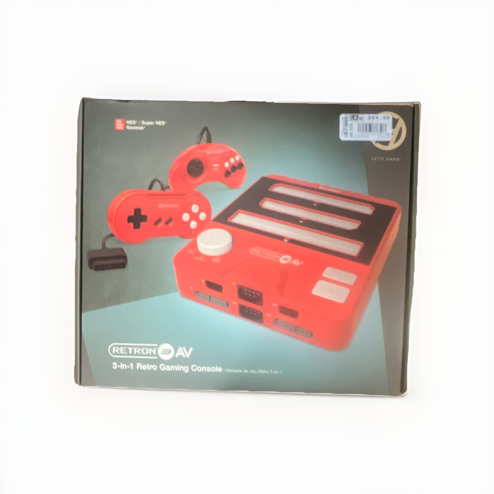 Hyperkin RetroN 3 AV Console for NES, SNES,Super Famicom, Genesis/Mega Drive Red
