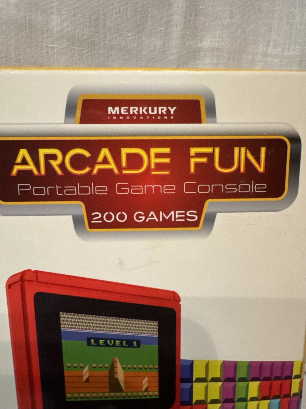 Arcade Portable Handheld Game Console Style 200 Games Merkury Innovations Red