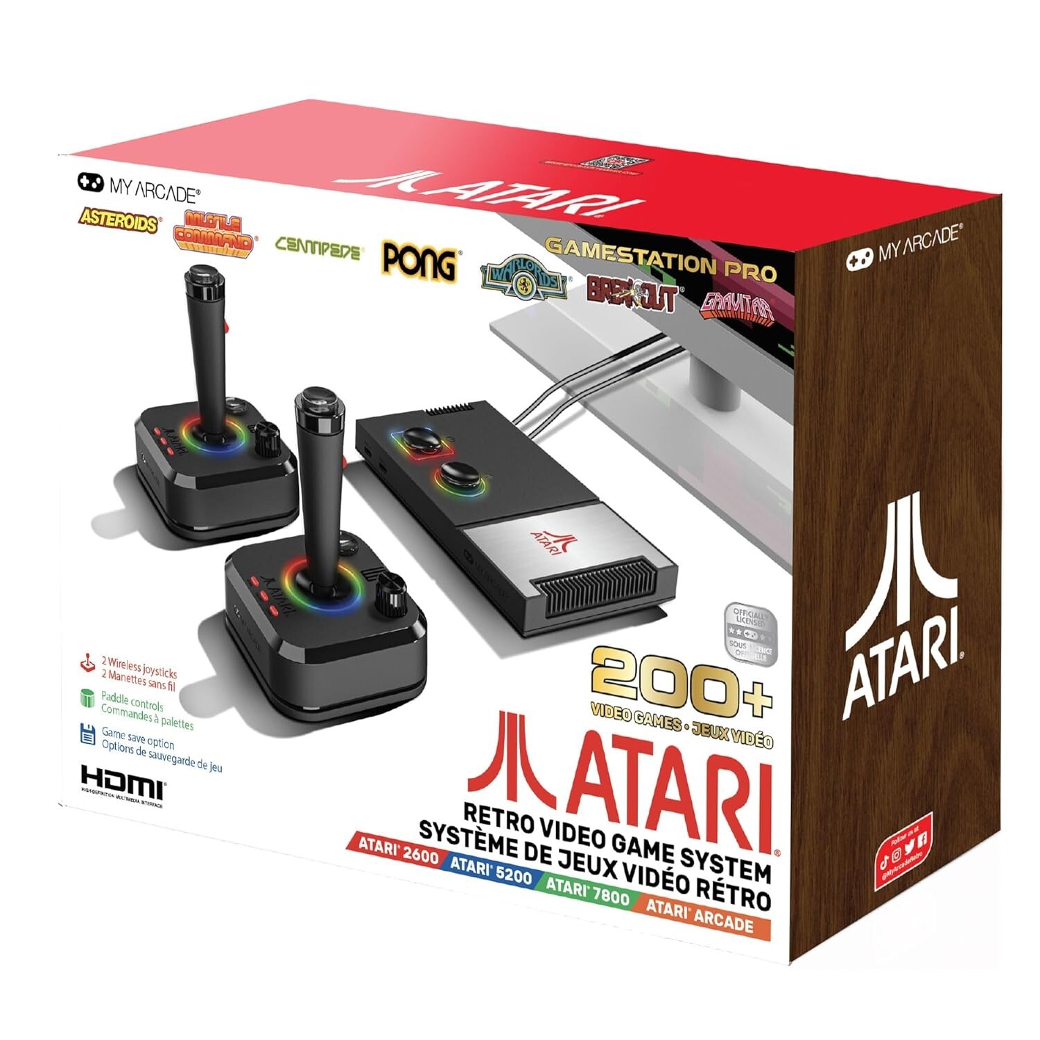 My Arcade Atari Game Station Pro: Video Game Console with 200+ Games DGUNL-7012™