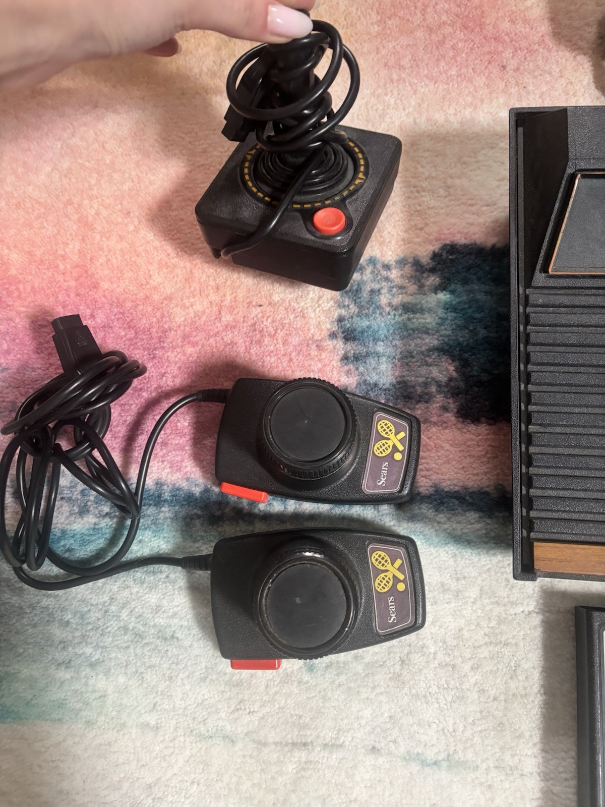 Original Atari Console 6 Games, Joystick, Paddles Controllers, Bonus HDMI Cord