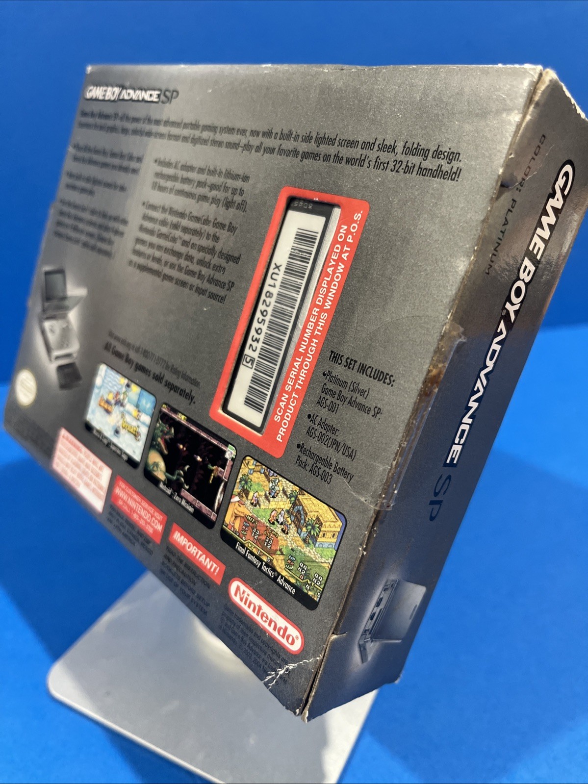 Nintendo Game Boy Advance SP-Silver New