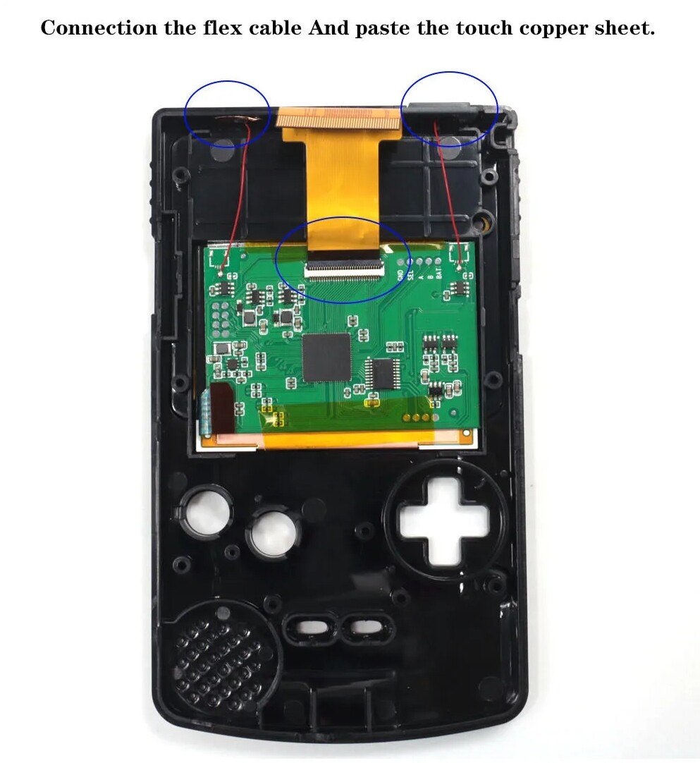 Game Boy Color Q5 IPS Upgrade Kit Laminated with OSD Desaturation Gameboy GBC