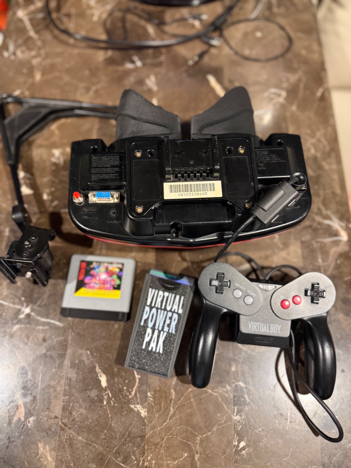 Virtual Boy + VGA Out “Virtual Tap”soldered Eye Patch Ribbons,SSF Lens&recapped