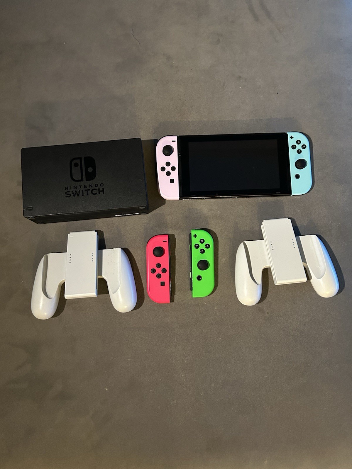 Nintendo Switch Original Joycons With 2 Extra With Charging Dock And Switch Dock