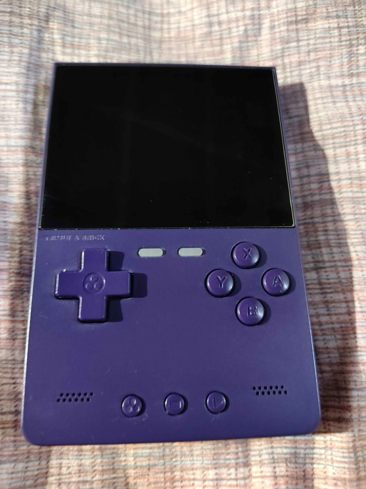 TrimUI Brick, Purple Model (No SD Card) w/ Box, Manual & Cable