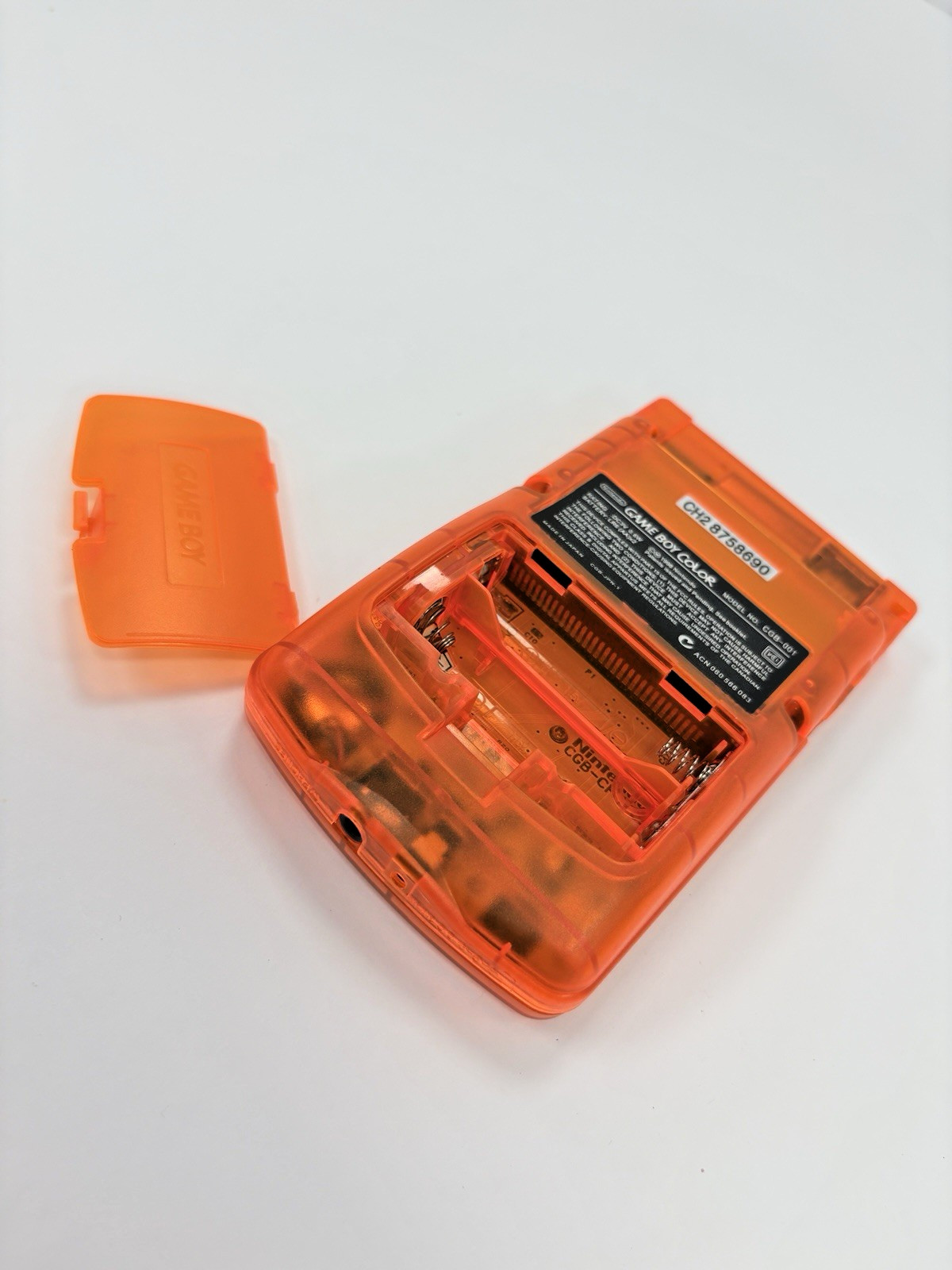 Refurbished Nintendo Game Boy Color Transparent Orange Handheld System