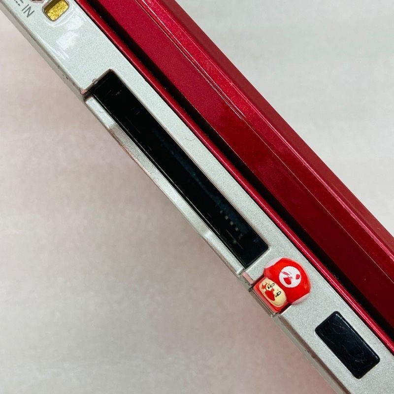 Nintendo 3DS CTR-001 Metallic Red Console Tested Working Charger SD Stylus