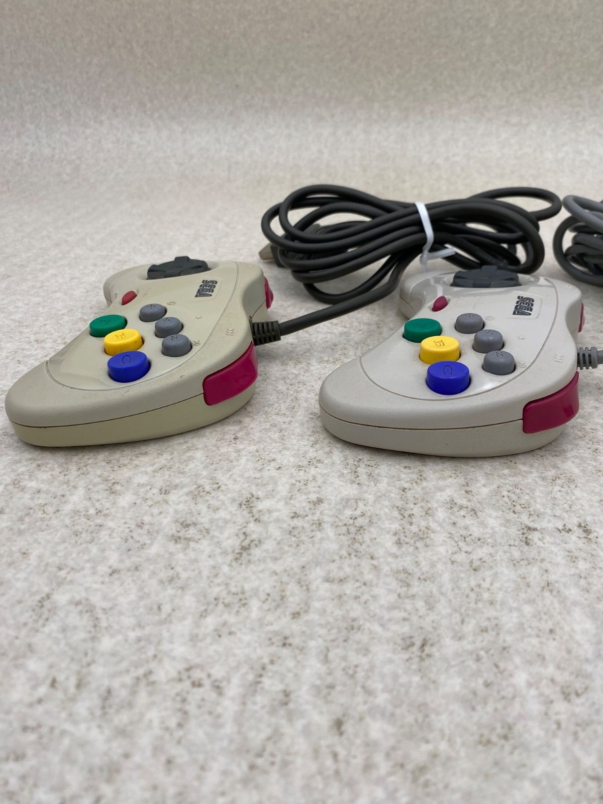 Sega Saturn HST 3220 console with 2 controllers
